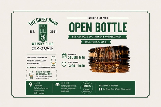 The Green Door - Open Bottle - 20 Juni