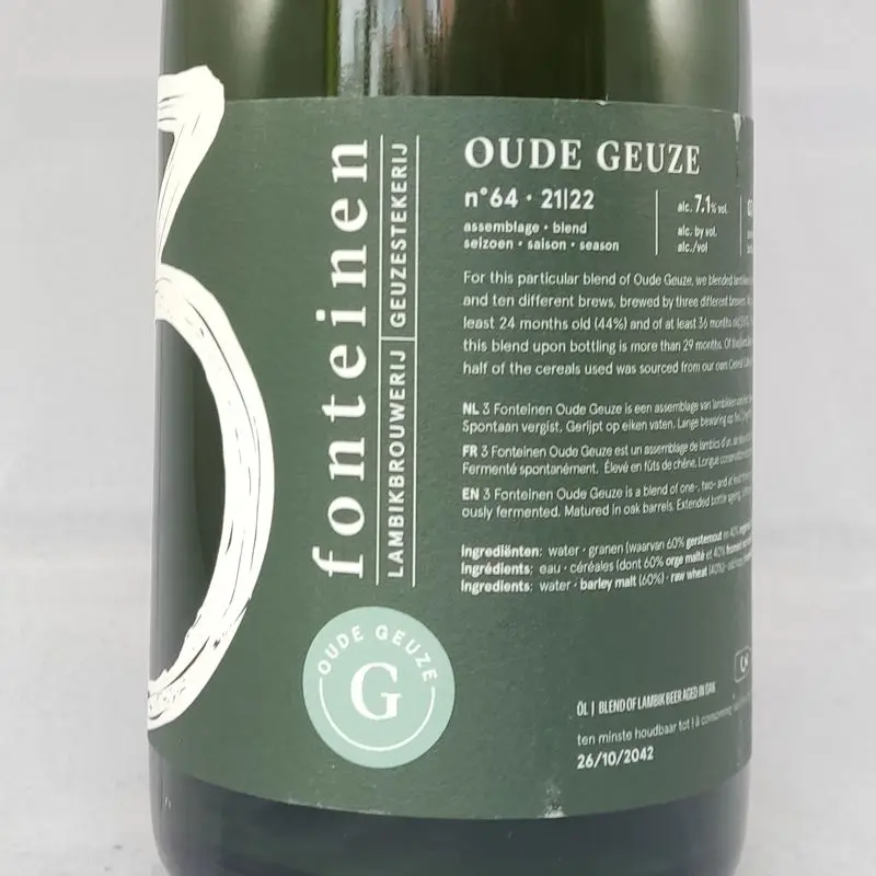 3 Fonteinen Oude Geuze (season 21|22) Blend No. 64